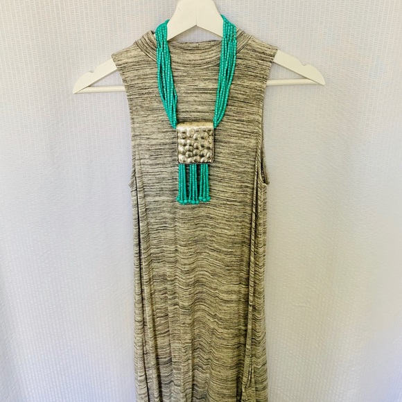 Heather Gray Sleeveless T-shirt Dress - Picture 8 of 8